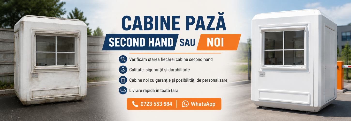 Cabine paza second hand livrate in Romaia