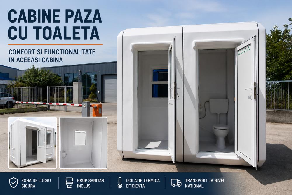 Cabine paza cu toaleta la vanzare