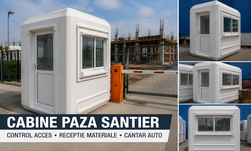 Cabine paza santier EstPoint in Romania