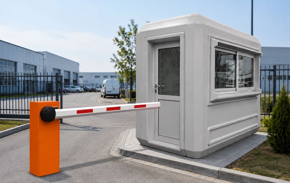 Cabina de paza pentru parcare