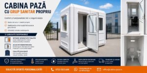 Cabina paza cu grup sanitar modulara